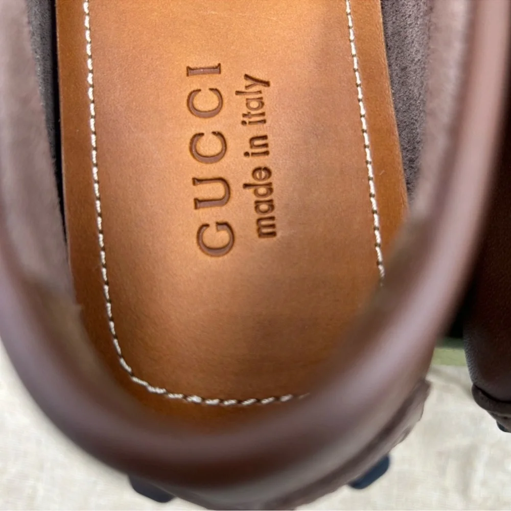 Men’s Gucci Ayrton interlocking G driver loafer size 9.5 made in Italy